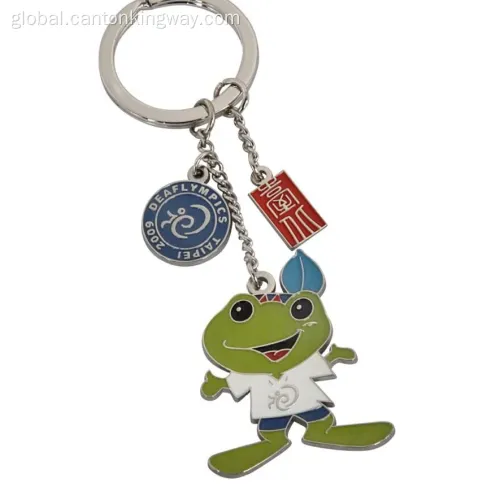 Key Ring with Car Logo Chrome Metal Key Chain Key Ring Factory